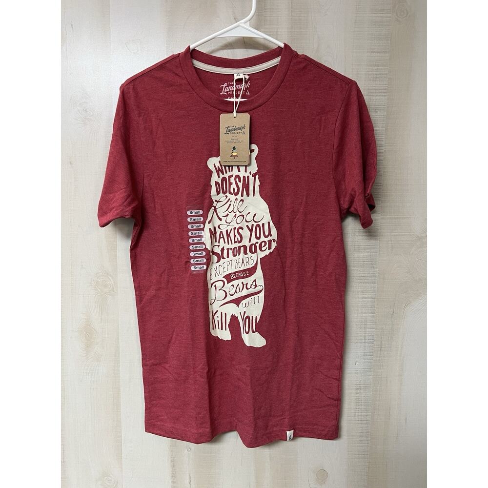 Landmark Project Red Bear T-Shirt New With Tags
